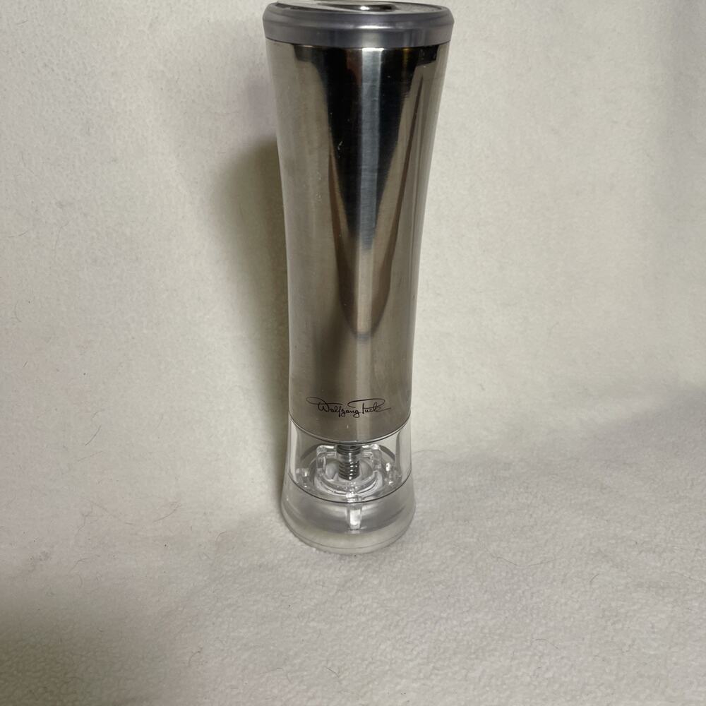Wolfgang Puck ~ Electric Gravity Spice Mill Stainless Unused